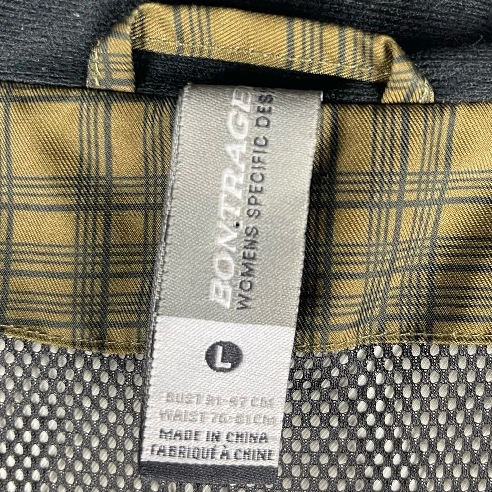 Women’s Bontrager Commuting Shell Rain Jacket,‎ Olive/Black Plaid, Size L